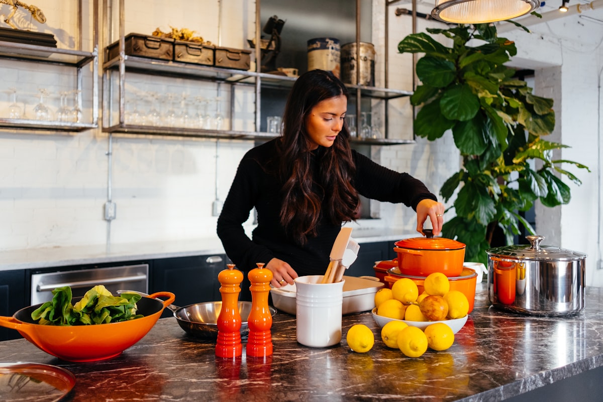 Professional cooking demonstration